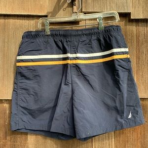 Nautica Blue and yellow men’s swim or shorts